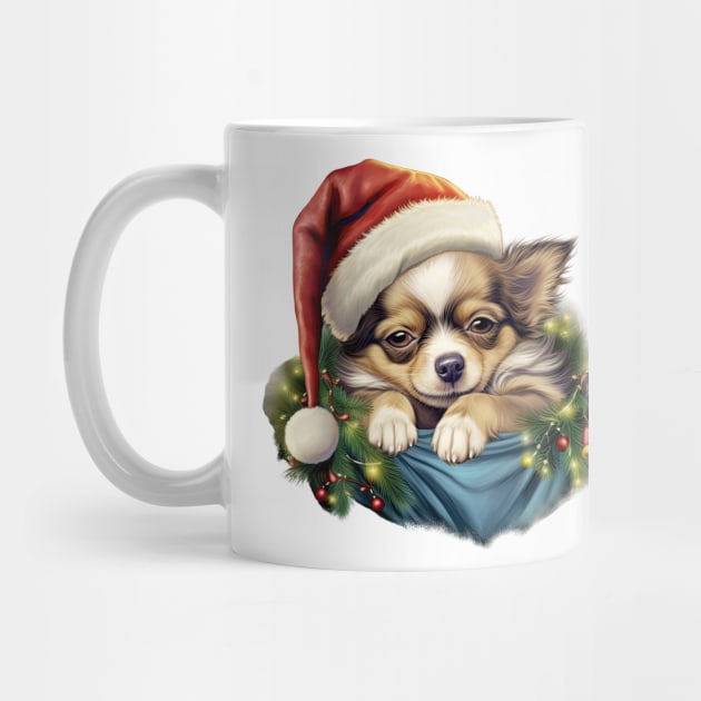 Lazy Chihuahua Dog at Christmas by Chromatic Fusion Studio